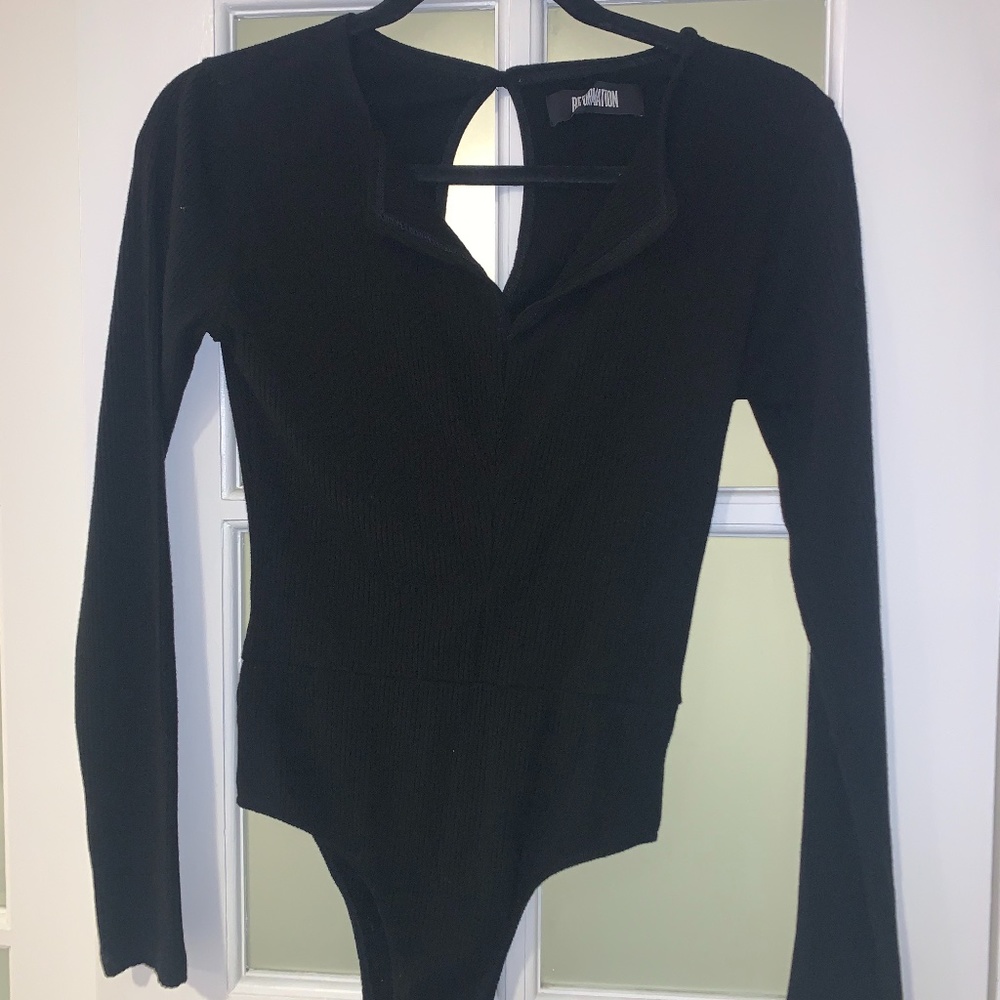 REFORMATION RIBBED BODY SUIT
